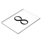 Unendlichkeits-Symbol Notizblock (Linke Seite)