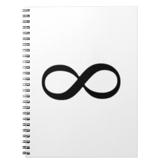 Unendlichkeits-Symbol Notizblock (Vorderseite)