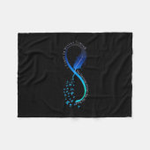 Unendlichkeits-Symbol Retro Damen Forever Sitivity Fleecedecke (Vorderseite (Horizontal))