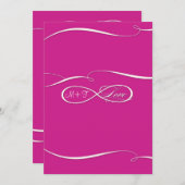 Unendlichkeits-Symbol-Zeichen-unbegrenzte Menükarte (Vorne/Hinten)