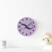 Unendlichkeits-Uhr Runde Wanduhr (Zuhause)