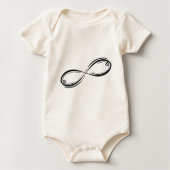 Unendlichkeitsherz Baby T-shirt (Vorderseite)