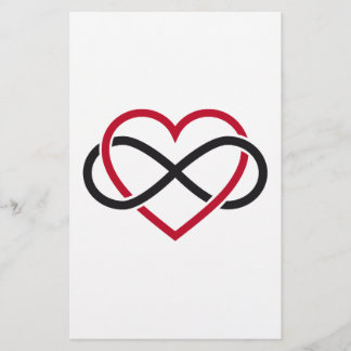Unendlichkeitsherz, immer währende Liebe Briefpapier