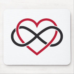 Unendlichkeitsherz, immer währende Liebe Mousepad