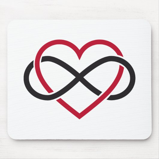 Unendlichkeitsherz, immer währende Liebe Mousepad (Vorne)