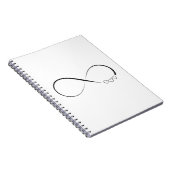 Unendlichkeitsherzsymbol Notizblock (Rechte Seite)