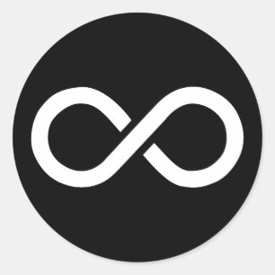 Unendlichkeitsideologie Runder Aufkleber
