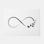 Unendlichkeitsschmetterlingssymbol Fußmatte (Vorderseite)