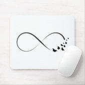 Unendlichkeitsschmetterlingssymbol Mousepad (Mit Mouse)