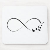 Unendlichkeitsschmetterlingssymbol Mousepad (Vorne)