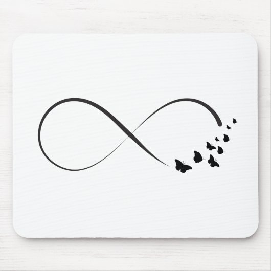 Unendlichkeitsschmetterlingssymbol Mousepad (Vorne)