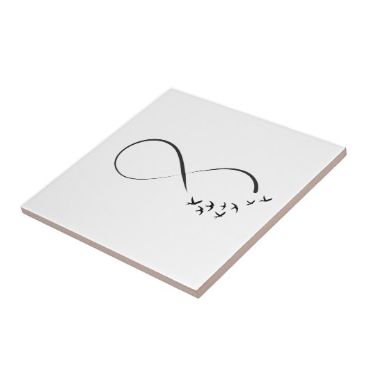 Unendlichkeitsschwalbensymbol Fliese (Seite)