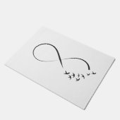 Unendlichkeitsschwalbensymbol Fußmatte (Schrägansicht)