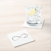 Unendlichkeitsschwalbensymbol Rechteckiger Pappuntersetzer (Vor Ort)