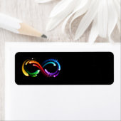 Unendlichkeitssymbol aus Regenbogenkometen (Insitu)