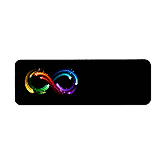 Unendlichkeitssymbol aus Regenbogenkometen (Vorne)