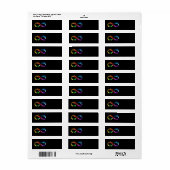 Unendlichkeitssymbol aus Regenbogenkometen (Vorne)