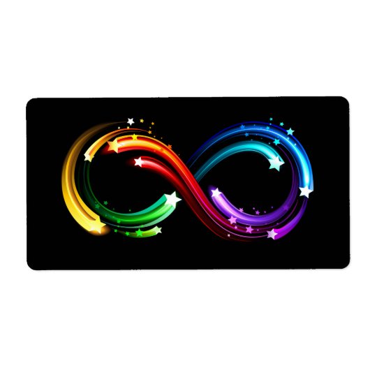 Unendlichkeitssymbol aus Regenbogenkometen (Vorne)