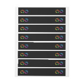 Unendlichkeitssymbol aus Regenbogenkometen (Bogen)