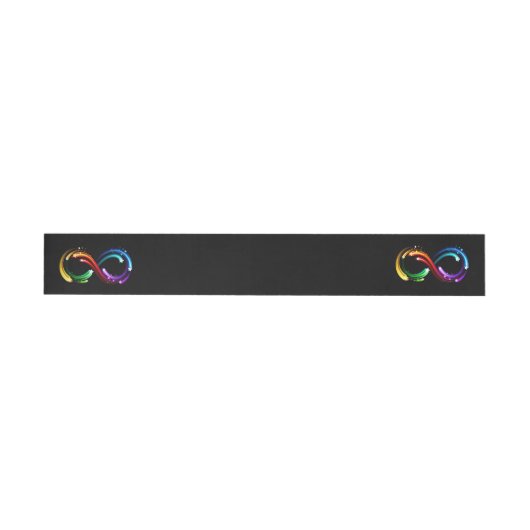 Unendlichkeitssymbol aus Regenbogenkometen (Person)