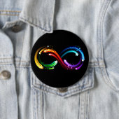 Unendlichkeitssymbol aus Regenbogenkometen Button (Beispiel)