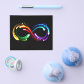 Unendlichkeitssymbol aus Regenbogenkometen Flyer (Einzeln)