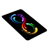 Unendlichkeitssymbol aus Regenbogenkometen Magnet (Rechte Seite)