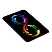 Unendlichkeitssymbol aus Regenbogenkometen Magnet (Rechte Seite)