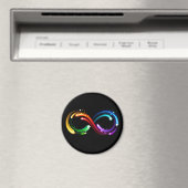 Unendlichkeitssymbol aus Regenbogenkometen Magnet (In Situ (Geschirrspüler))