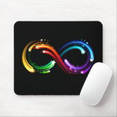Unendlichkeitssymbol aus Regenbogenkometen Mousepad (Mit Mouse)