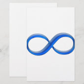 Unendlichkeitssymbol Briefpapier (Vorne/Hinten)