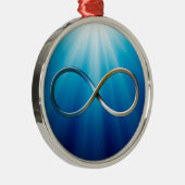 Unendlichkeitssymbol | Coole mathematische Geschen Ornament Aus Metall (Rechts)