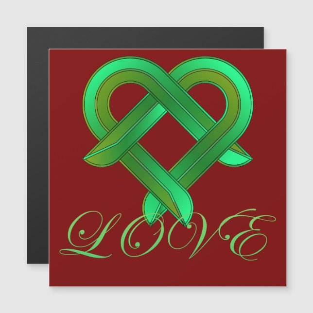Unendlichkeitssymbol der Liebe Magnetkarte (Vorne/Hinten)