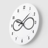 Unendlichkeitssymbol Große Wanduhr (Winkel)