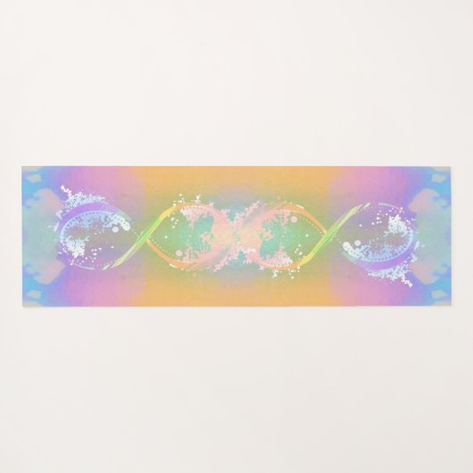 Unendlichkeitssymbol, Holografischer Regenbogen, P Yogamatte (Rückseite (Horizontal))