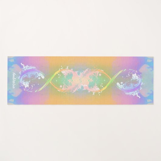 Unendlichkeitssymbol, Holografischer Regenbogen, P Yogamatte (Vorderseite (Horizontal))