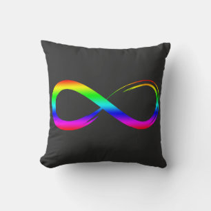 Unendlichkeitssymbol Lgbt Schwulenstolz Regenbogen Kissen