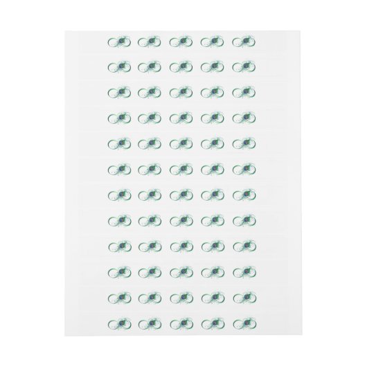 Unendlichkeitssymbol mit Peacock Feather (Bogen)