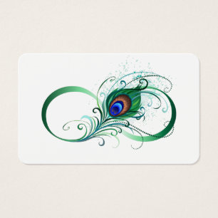 Unendlichkeitssymbol mit Peacock Feather