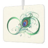 Unendlichkeitssymbol mit Peacock Feather Autolufterfrischer (Links)