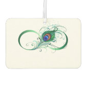 Unendlichkeitssymbol mit Peacock Feather Autolufterfrischer (Rückseite)