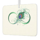 Unendlichkeitssymbol mit Peacock Feather Autolufterfrischer (Links)