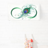 Unendlichkeitssymbol mit Peacock Feather Banner (InSitu)