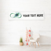 Unendlichkeitssymbol mit Peacock Feather Banner (InSitu)