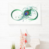 Unendlichkeitssymbol mit Peacock Feather Banner (InSitu)