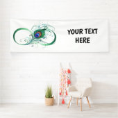 Unendlichkeitssymbol mit Peacock Feather Banner (Insitu)