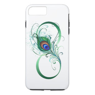 Unendlichkeitssymbol mit Peacock Feather Case-Mate iPhone Hülle