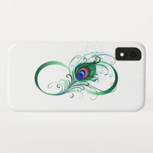 Unendlichkeitssymbol mit Peacock Feather Case-Mate iPhone Hülle