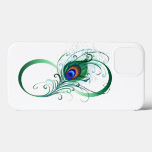 Unendlichkeitssymbol mit Peacock Feather Case-Mate iPhone Hülle