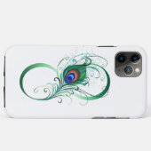 Unendlichkeitssymbol mit Peacock Feather Case-Mate iPhone Hülle (Rückseite (Horizontal))